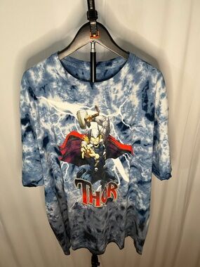 Marvel Blue Tie-Dye Thor Tee